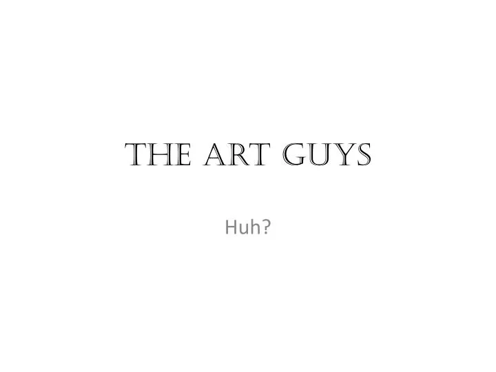 the art guys