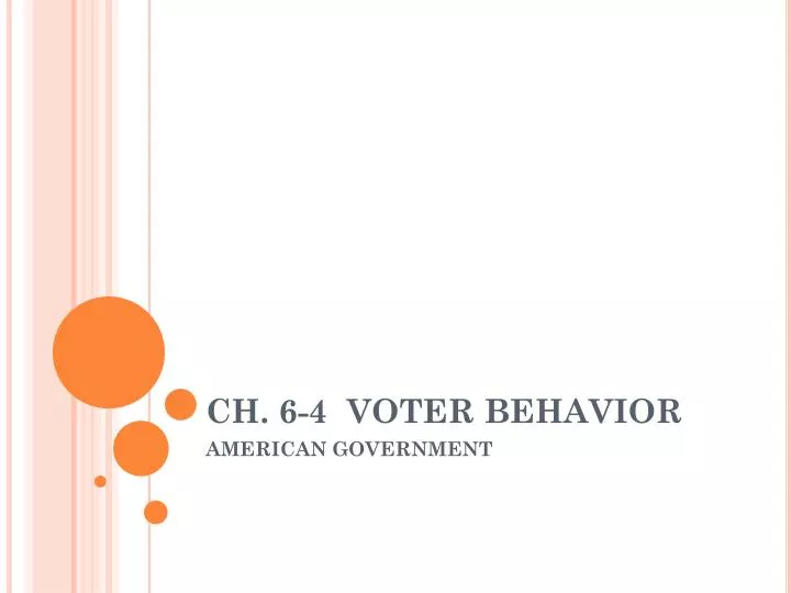 ch 6 4 voter behavior
