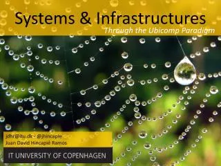 Systems &amp; Infrastructures