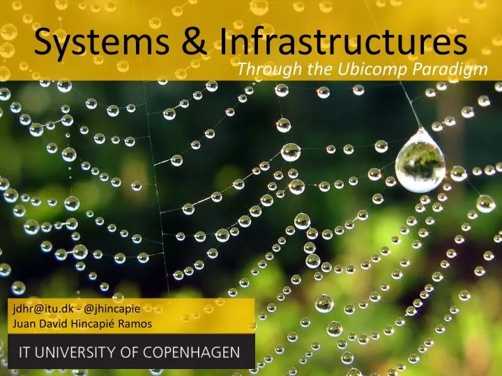 systems infrastructures