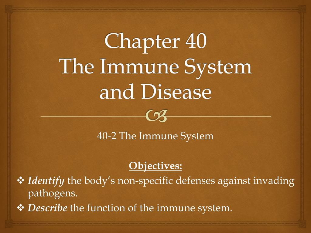 PPT - Chapter 40 The Immune System and Disease PowerPoint Presentation ...