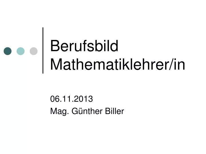 berufsbild mathematiklehrer in