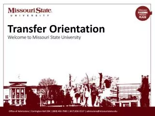 Welcome to Missouri State University