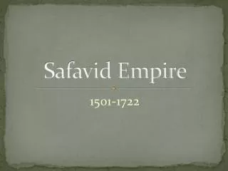 Safavid Empire