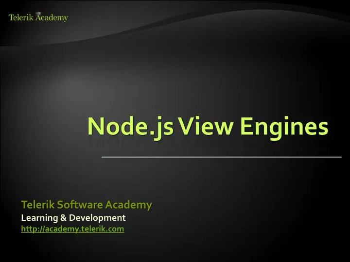node js view engines