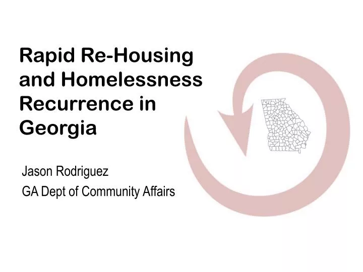 rapid re housing and homelessness recurrence in georgia