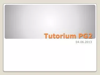tutorium pg2