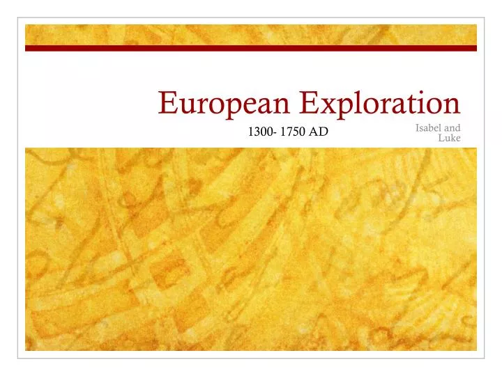 european exploration