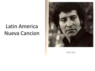 Latin America Nueva Cancion