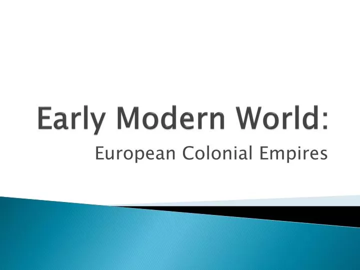 early modern world