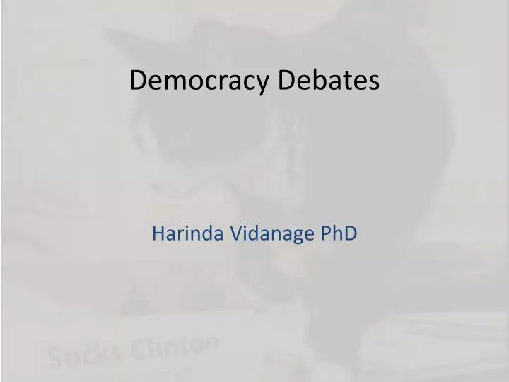 democracy debates