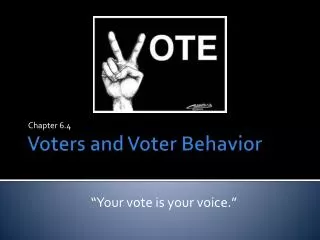 Voters and Voter Behavior