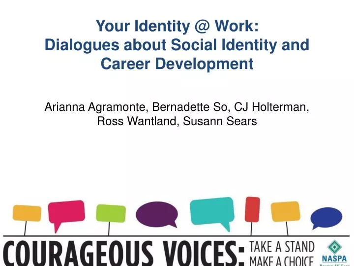 your identity @ work dialogues about social identity and career development