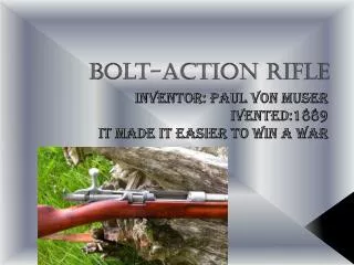 Bolt-action Rifle