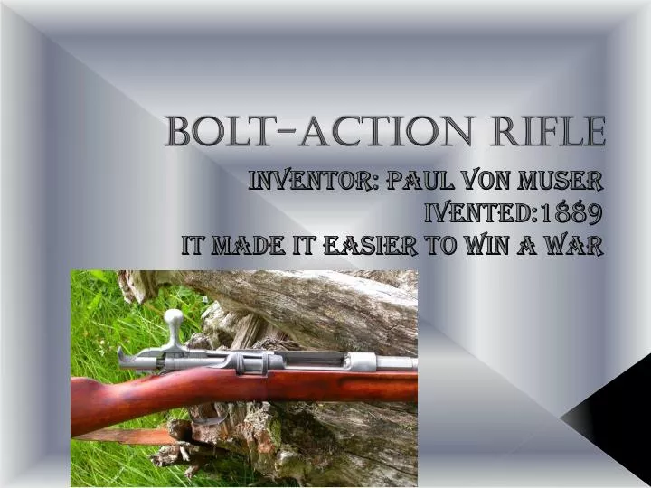bolt action rifle