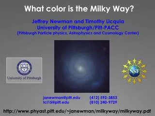 What color is the Milky Way?