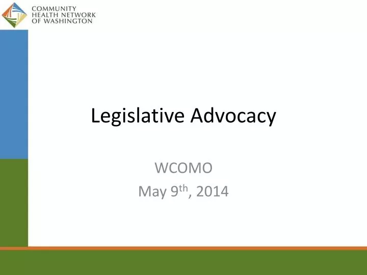 legislative advocacy