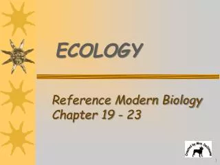 Reference Modern Biology Chapter 19 - 23