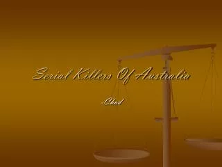 Serial Killers Of Australia
