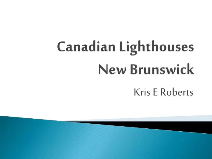 canadian lighthouses new brunswick