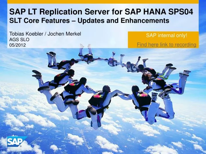 sap lt replication server for sap hana sps04 slt core features updates and enhancements