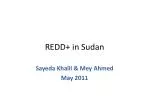 REDD+ in Sudan