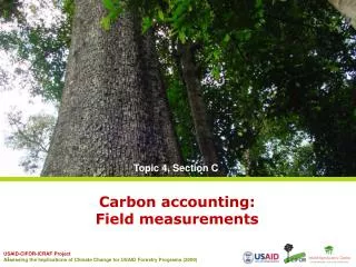 Carbon accounting: Field measurements