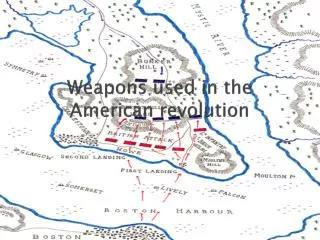 Weapons used in the American revolution