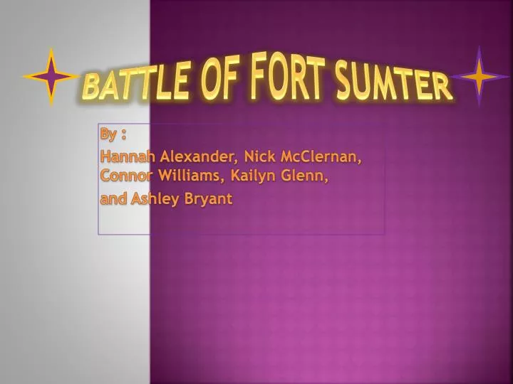 battle of fort sumter