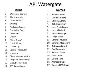 AP: Watergate