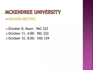 McKendree University