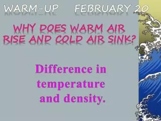 Warm-Up February 20