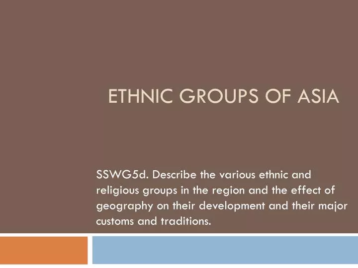 ethnic groups of asia