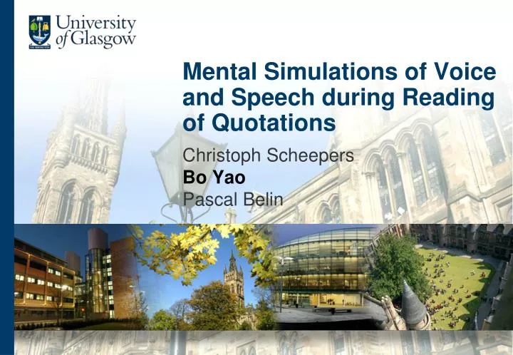 mental simulations of voice and speech during reading of quotations