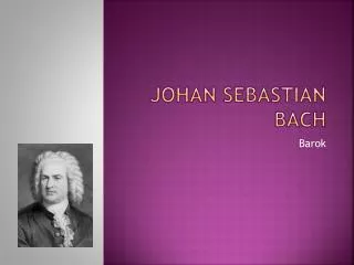 johan sebastian bach