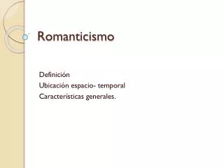 romanticismo
