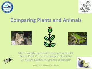 Comparing Plants and Animals