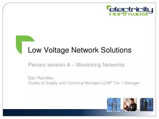 Low Voltage Network Solutions