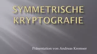 Symmetrische Kryptografie