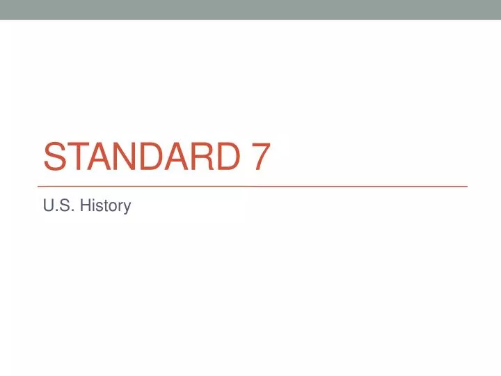 standard 7
