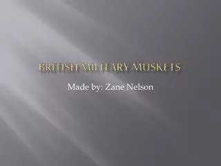 British military muskets