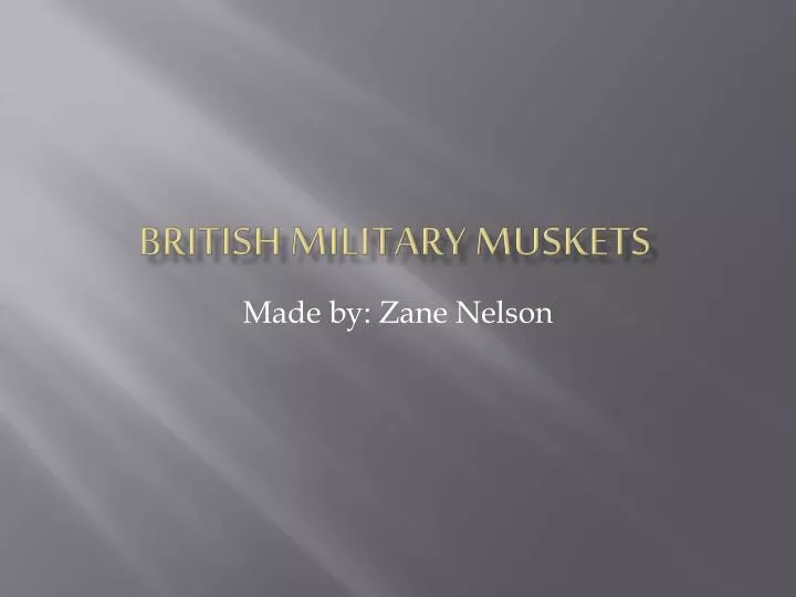 british military muskets