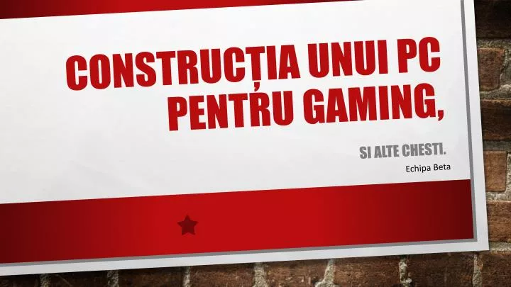 construc ia unui pc pentru gaming