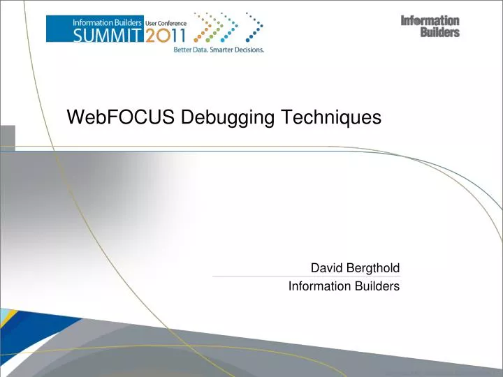 webfocus debugging techniques