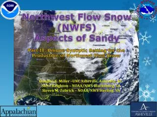 Northwest Flow Snow (NWFS) Aspects of Sandy