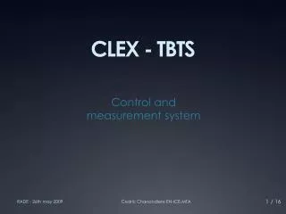 CLEX - TBTS