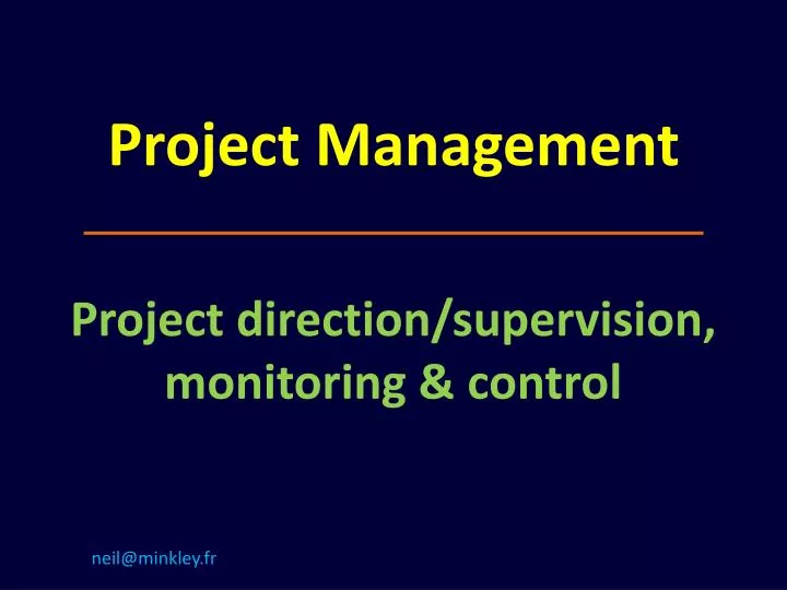 project management