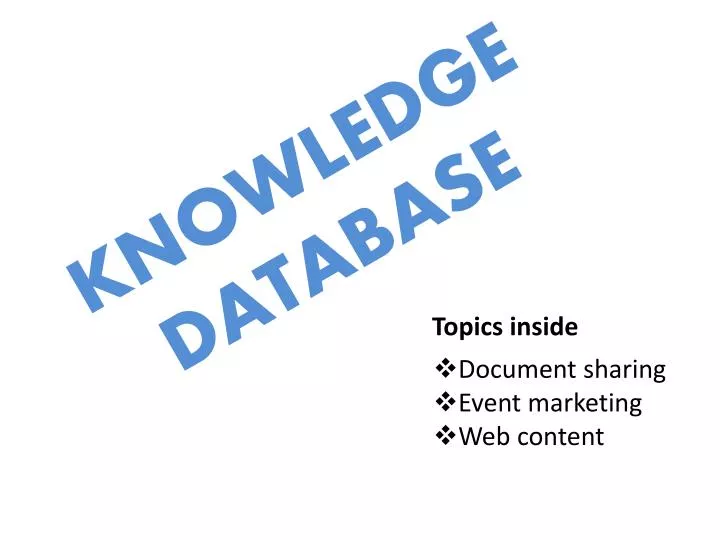 knowledge database