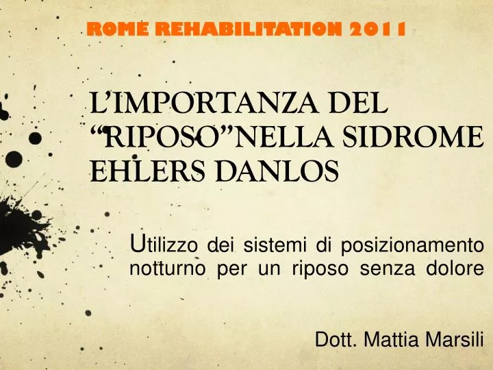 l importanza del riposo nella sidrome ehlers danlos