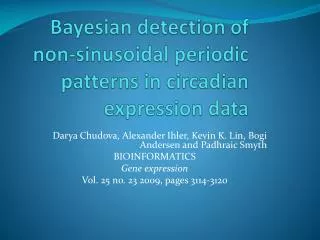 Bayesian detection of non-sinusoidal periodic patterns in circadian expression data